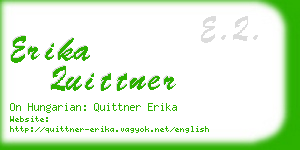 erika quittner business card